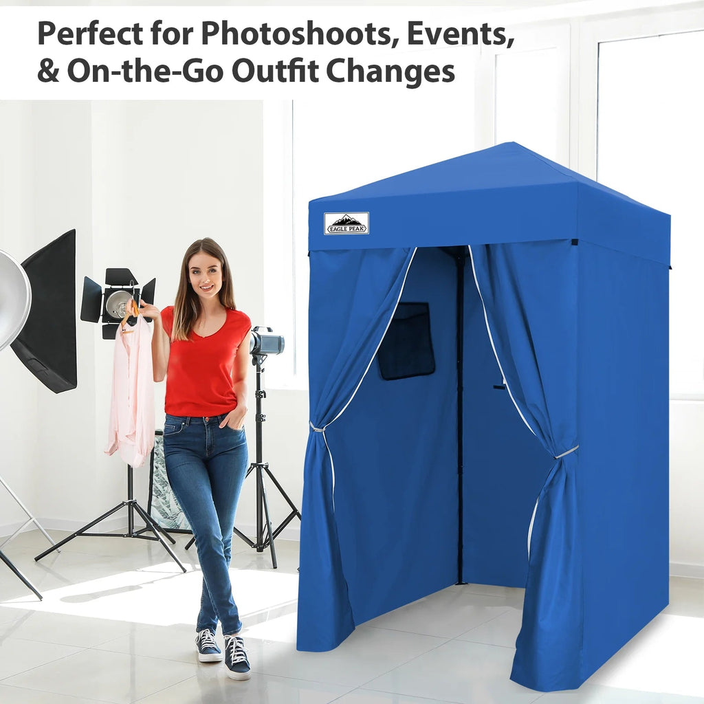 EAGLE PEAK Ultra Compact 4 ft x 4 ft Pop-Up Changing Room Canopy - Flex