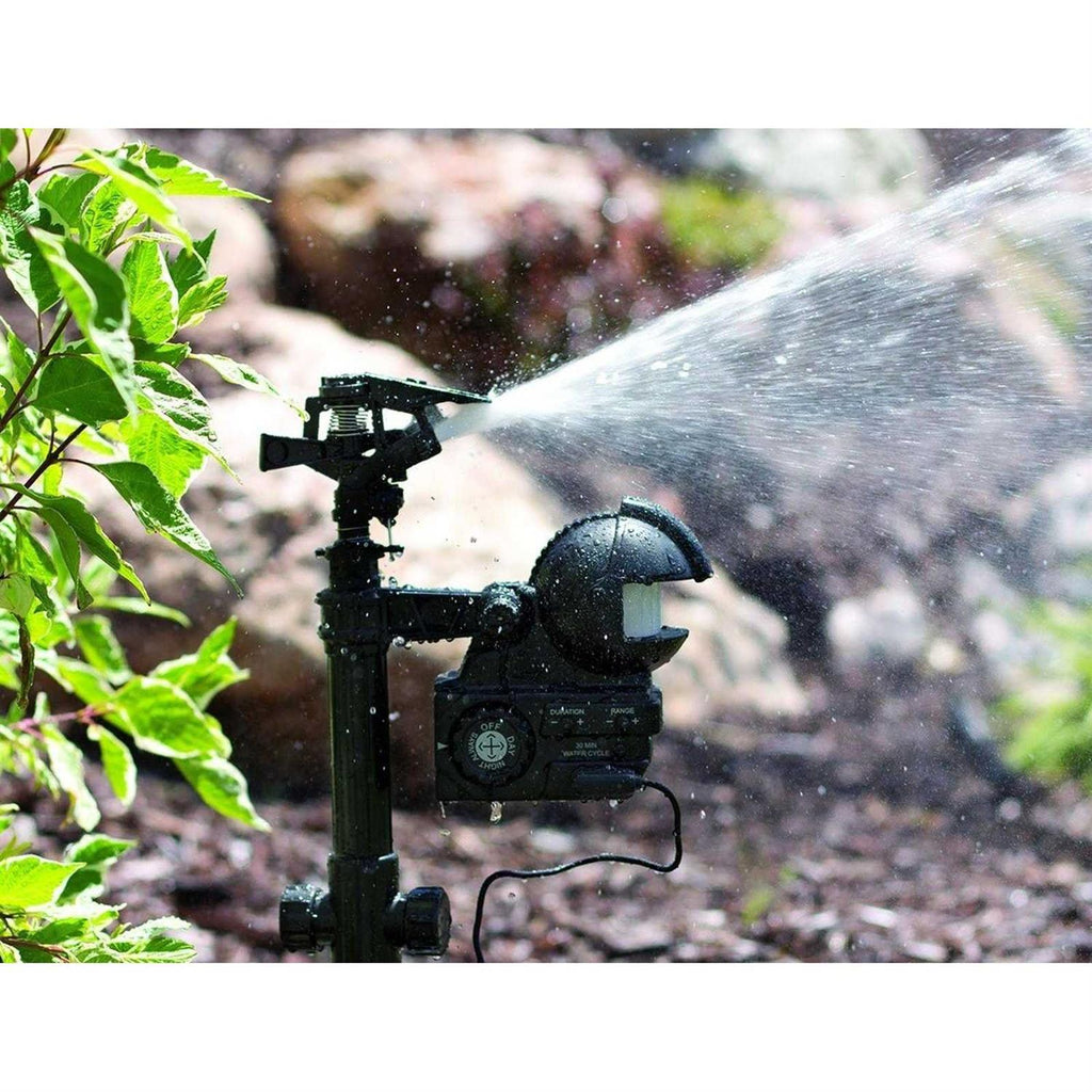 Orbit Motion Activated Yard Enforcer Sprinkler, 1600 Square Foot, 6.3 in W x 6.6 in D x 12.1 in H - 62100