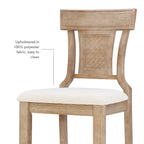 Linon Bar Stool 30 inch Rustic Brown Finish With Beige Fabric - Rylan