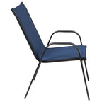 Emma + Oliver Outdoor Stack Chairs, Gray, 4 Pack, 21.25in W x 29in D x 36in H
