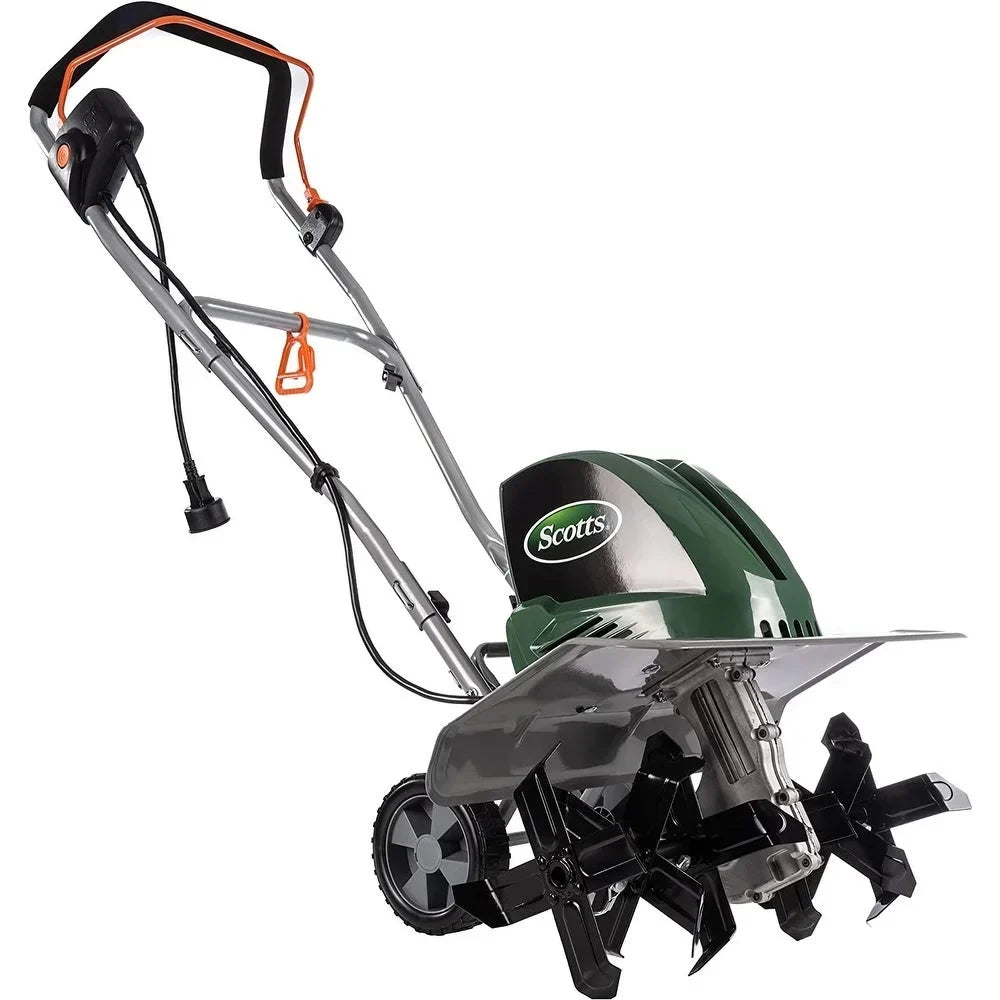 Scotts Outdoor Power Tools Electric Garden Tiller Cultivator, 14 Amp, 20-Inch, Green