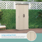 Suncast Vertical Outdoor Storage Shed - Vanilla