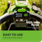 Greenworks Cordless Self-Propelled Lawn Mower 60V 21in - 2 x 4.0Ah Batteries