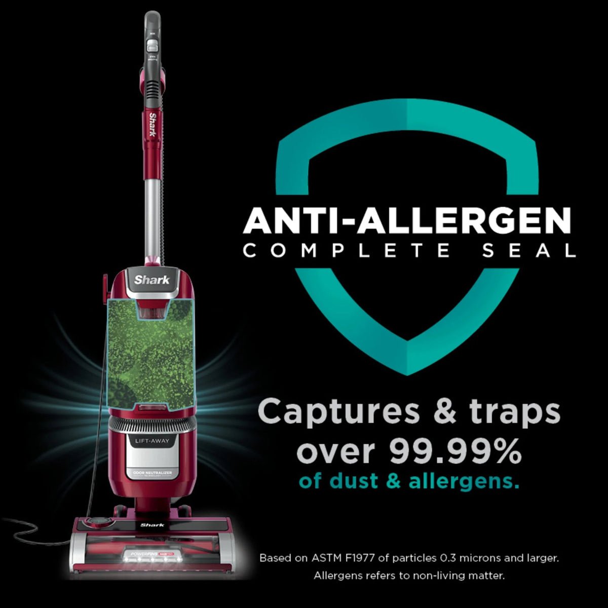 Shark Lift-Away Upright Vacuum Cleaner With PowerFins HairPro, Odor Neutralizer Technology And HEPA Filter