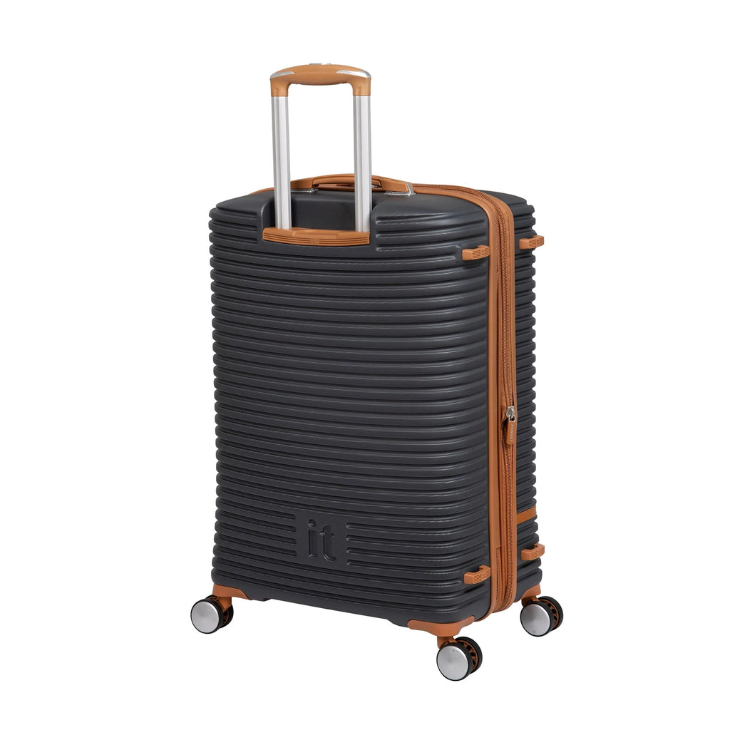 it luggage Hardside Expandable Checked Spinner Luggage 31 inch, Gray - Replicating