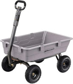Gorilla Carts Utility Dump Wagon 6 Cubic Feet 1200 lb Capacity Black - GOR6PS
