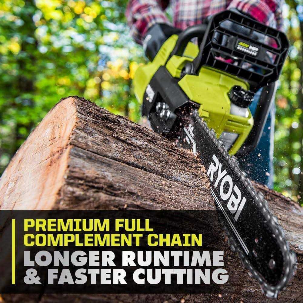 RYOBI 40-Volt HP Brushless 14 in Cordless Chainsaw - Ry405010