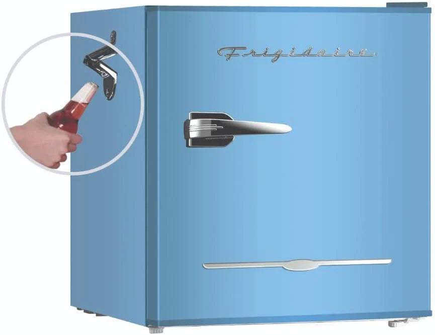 Frigidaire Retro Compact Refrigerator 1.6 cu ft 16 in D x 18 in W x 18.5 in H Moonlight - EFR176
