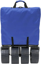 Mac Sports Heavy Duty Collapsible Folding All Terrain Utility Beach Wagon Cart, Blue/Black