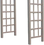 Dura-Trel PVC Garden Arbor, Elmwood, Mocha, 57in x 85in