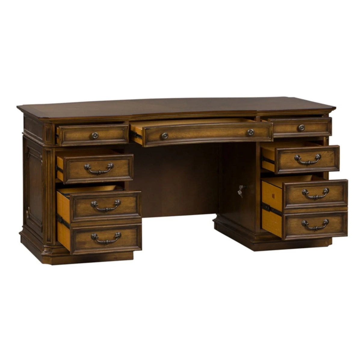 Liberty Furniture Industries Jr Executive Desk - Antique Toffee