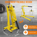 GARVEE 2 Ton Folding Hydraulic Engine Hoist With Lever
