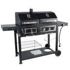 Dual Fuel Gas And Charcoal Combo Grill, Black With Stainless - GBC1793W