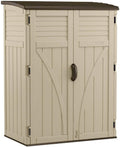 Suncast Resin Vertical Outdoor Storage Shed, 6x4, 54 cu. ft.