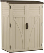 Suncast Resin Vertical Outdoor Storage Shed, 6x4, 54 cu. ft.