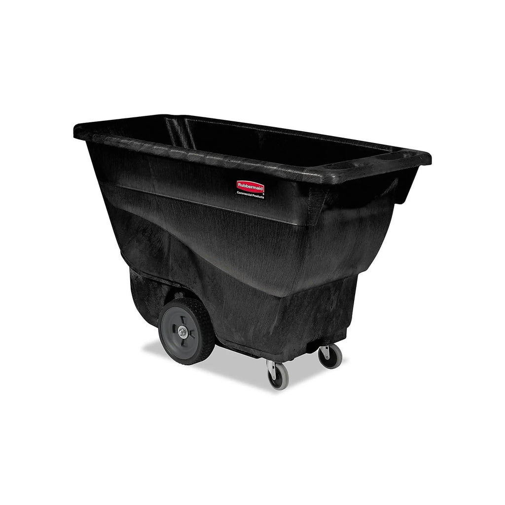 Rubbermaid Commercial Products Tilt Dump Truck, 450lb Capacity, 1/2 Cubic Yard, Black