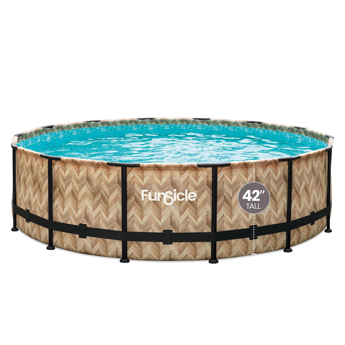 Funsicle Oasis Round Above-Ground Pool 14-ft x 42-in Gray