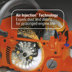 Husqvarna Gas Powered Chainsaw, 38-cc 2.1-HP 2-Cycle X-Torq Engine, 16 Inch - 135 Mark II