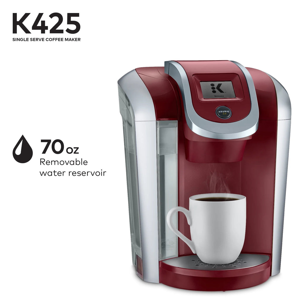 Keurig Single Serve K-Cup Pod Coffee Maker, Vintage Red, 70oz - K425