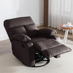 Swivel Rocker Recliner Chair For Compact Spaces - 32in D x 30.2in W x 38.9in H
