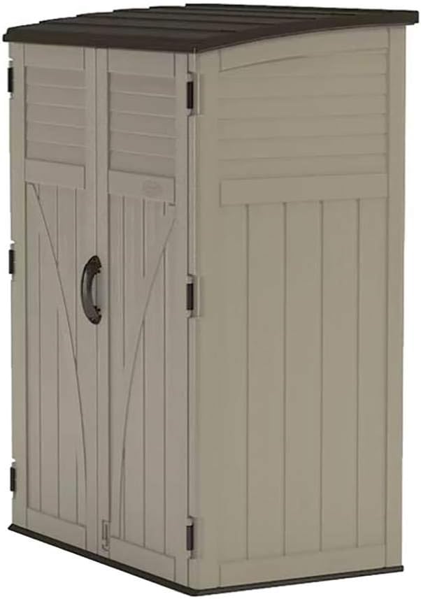 Suncast Resin Vertical Outdoor Storage Shed, 6x4, 54 cu. ft.