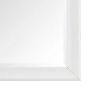 Full Length Oversized Rectangle Wall Mirror With Smooth Faux Wood Frame