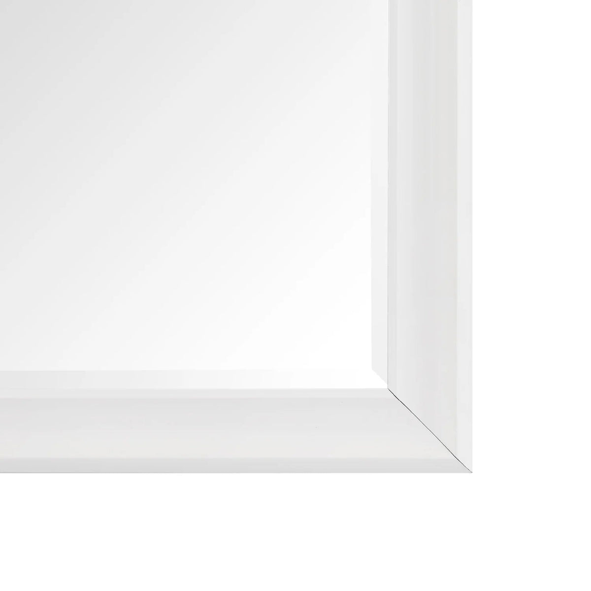 Full Length Oversized Rectangle Wall Mirror With Smooth Faux Wood Frame
