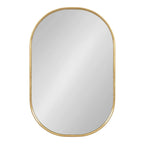 Capsule Framed Wall Mirror, 16x48, 18x24, 22x34, 24x36, Black, Bronze, Gold, Gray, Silver, Antique-Bronze