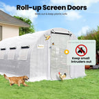 KING BIRD Walk-In Greenhouse 20x10x6.6FT White