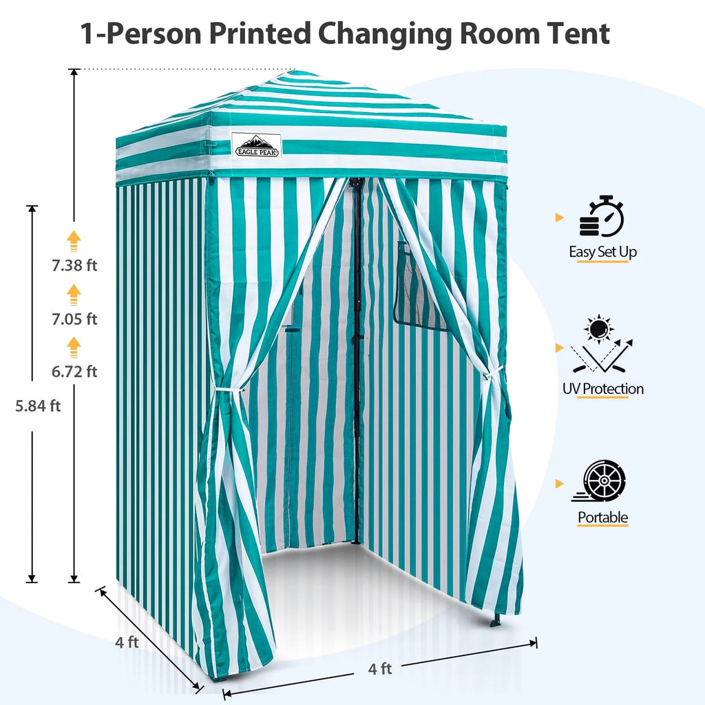 EAGLE PEAK Ultra Compact 4 ft x 4 ft Pop-Up Changing Room Canopy - Flex