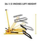 Lawn Mower Lift With Hydraulic Jack, 26 Inches, 500 LBS, Solid Steel - PHO_13L5VR2X2L