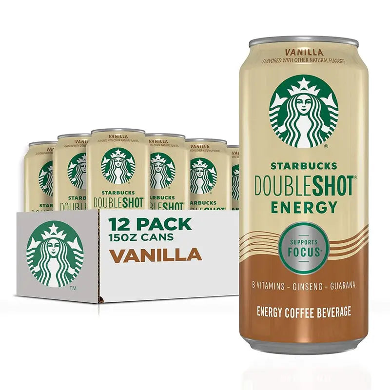 Starbucks Doubleshot Vanilla Espresso Energy Drink 15 oz, 12-Pack Cans