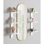 Capsule Framed Wall Mirror, 16x48, 18x24, 22x34, 24x36, Black, Bronze, Gold, Gray, Silver, Antique-Bronze