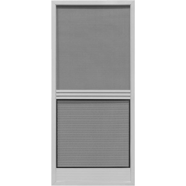 Precision Screen Steel Screen Door 36 In. W x 80 In. H x 7/8 In. Thick Gray - Provencial