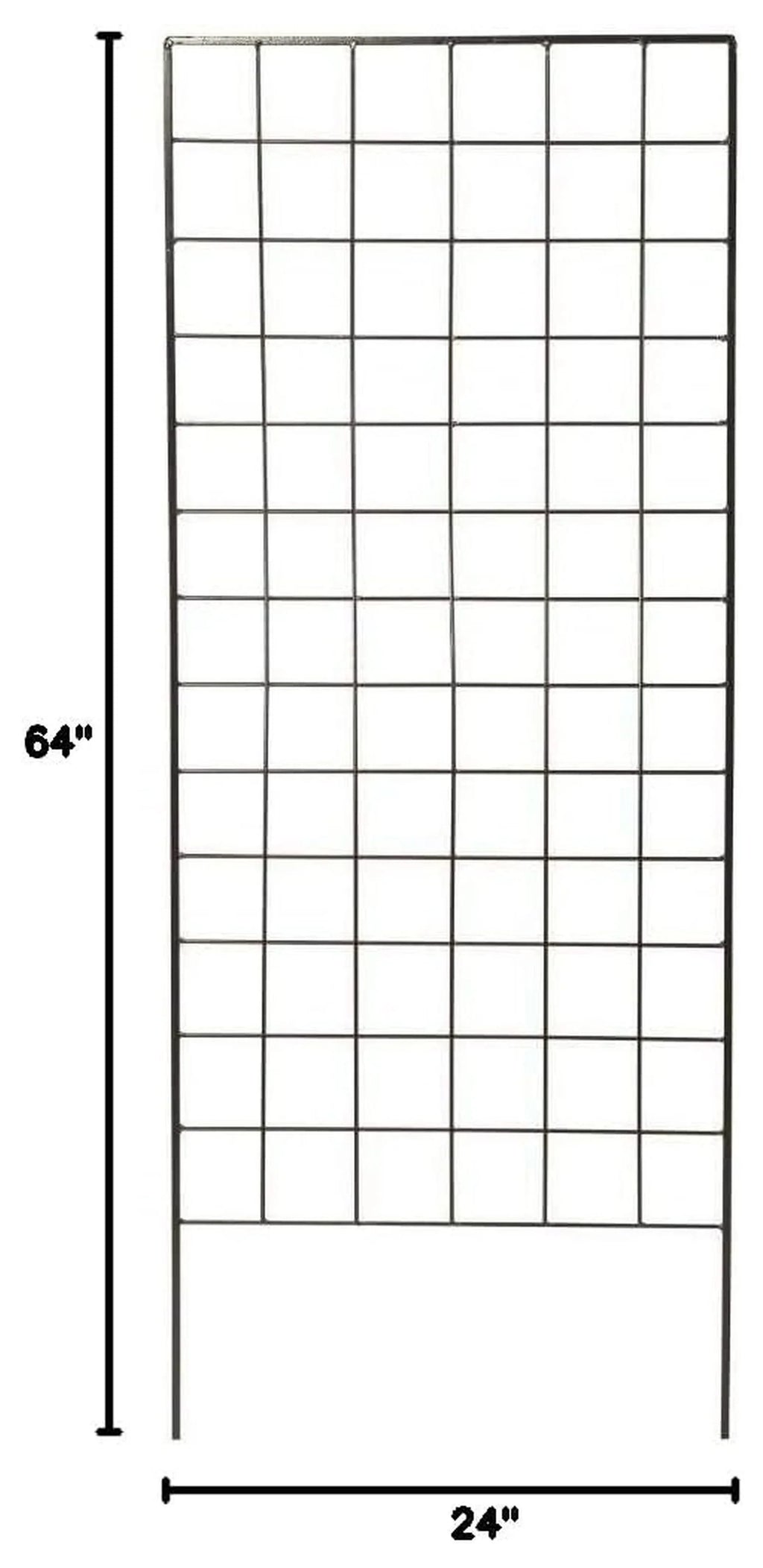 American Garden Works Narrow Screen Trellis, Black 64.25"H - STNMB