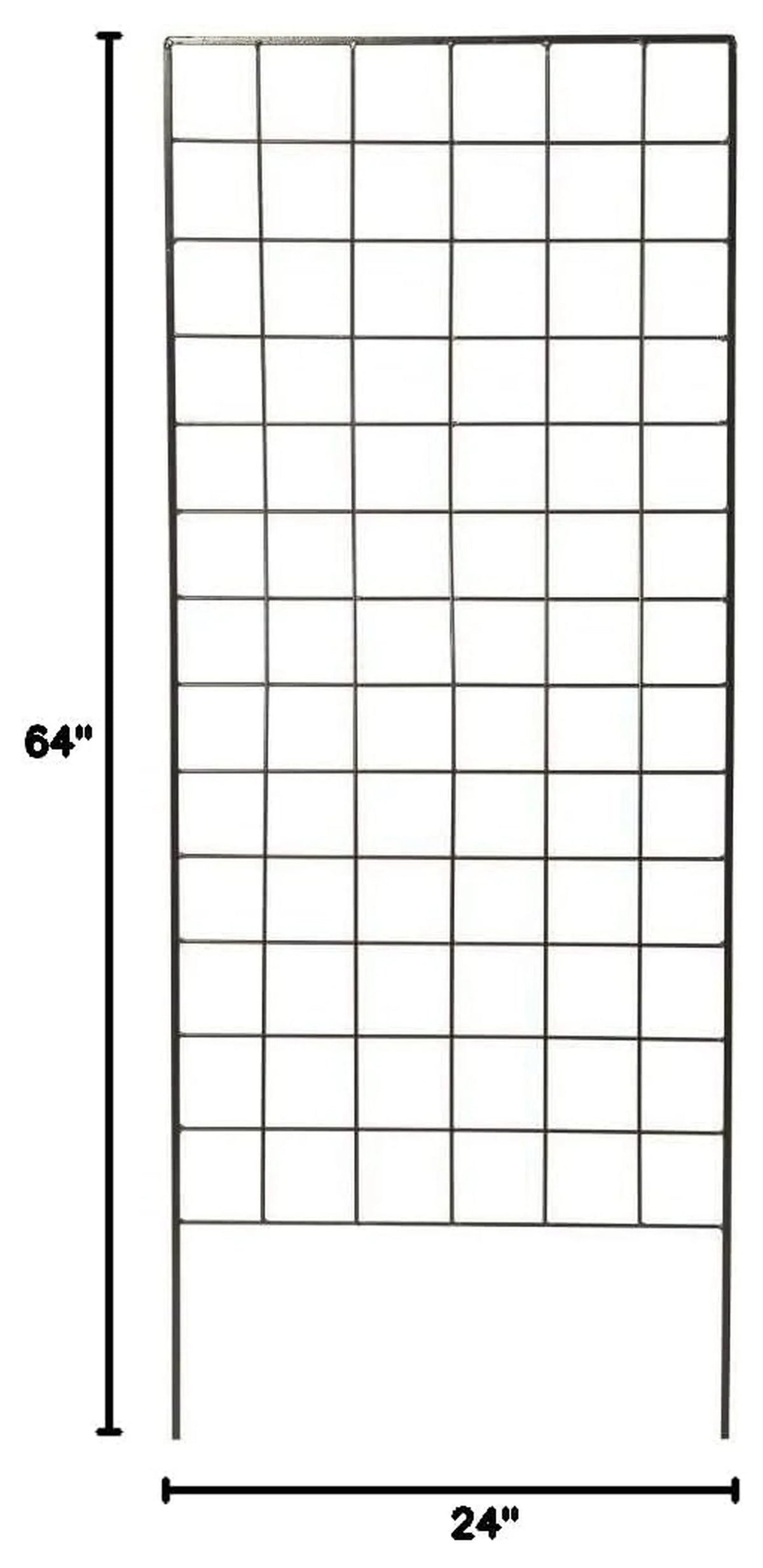 American Garden Works Narrow Screen Trellis, Black 64.25"H - STNMB