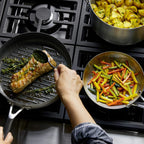 KitchenAid 10 Piece 3-Ply Base Brushed Stainless Steel Induction Cookware Set With Nonstick Grill Pan