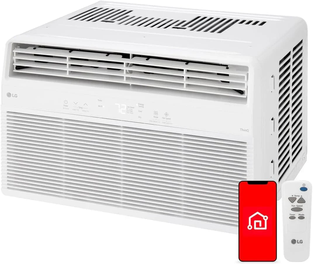 LG 5000 BTU Window Air Conditioner With Remote, White
