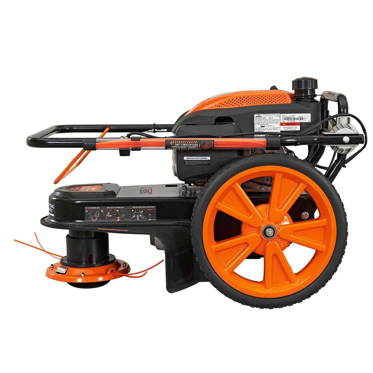 YARDMAX Gas Walk-Behind String Trimmer Mower, 22 in, 170cc