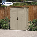 Suncast Resin Vertical Outdoor Storage Shed, 6x4, 54 cu. ft.