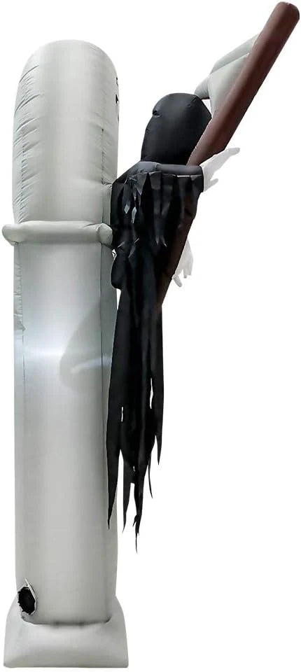 HAO Halloween Inflatable Grim Reaper Arch, 7.8 ft