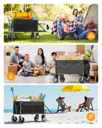 KEESTP Electric Utility Wagon, 300W, 330 Pounds, 6.5 Inch All-Terrain Wheels