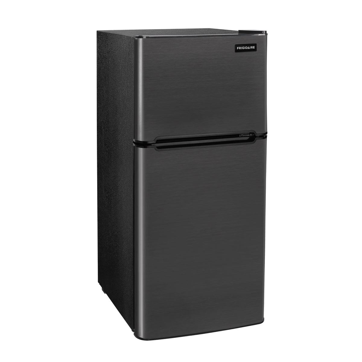 FRIGIDAIRE Two Door Mini Refrigerator With Freezer, 4.7 Cu Ft, VCM Stainless Steel, 43 in H x 19.1 in W x 20 in D
