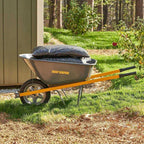 True Temper Residential Steel Wheelbarrow, 6 cu ft