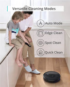 eufy Robot Vacuum, 5,000 Pa Suction, iPath Laser Navigation, Black, 12.8in x 13in x 4in - T2267111