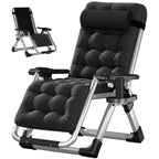 Docred Zero Gravity Folding Recliner Chair With Pad, Headrest And Cup Holder