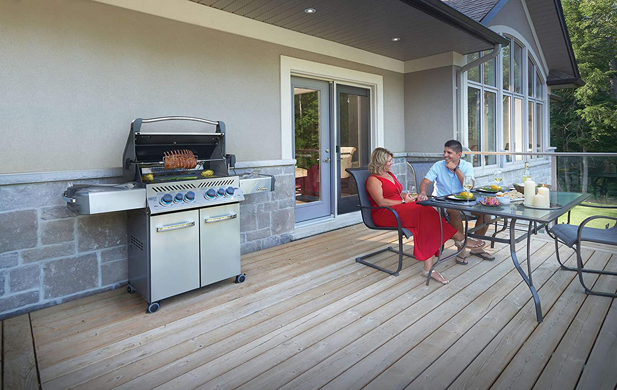 Napoleon Prestige 500 RSIB Propane Gas Grill With Infrared Side And Rear Burners, Stainless Steel - P500RSIBPSS-3