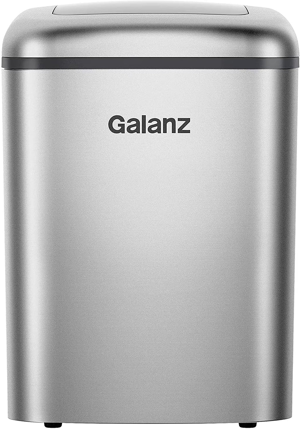 Galanz Portable Countertop Ice Maker, 26 lbs in 24 Hours, 9 Bullet Cubes in 9 Minutes, 2 Ice Sizes, 2.1 L, Retro Red