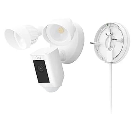 Ring Floodlight Cam Wired Plus Security Camera With Motion-Activated 1080p HD Video, Black - 2021 Release