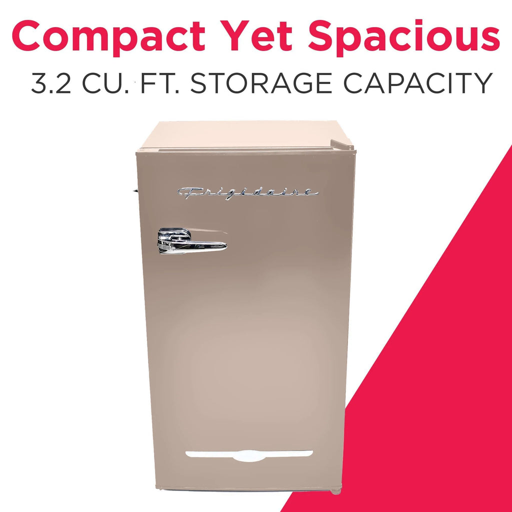 Frigidaire Retro Bar Fridge, 3.2 Cu. Ft., Pink, 65-Watt - EFR376-C-PINK
